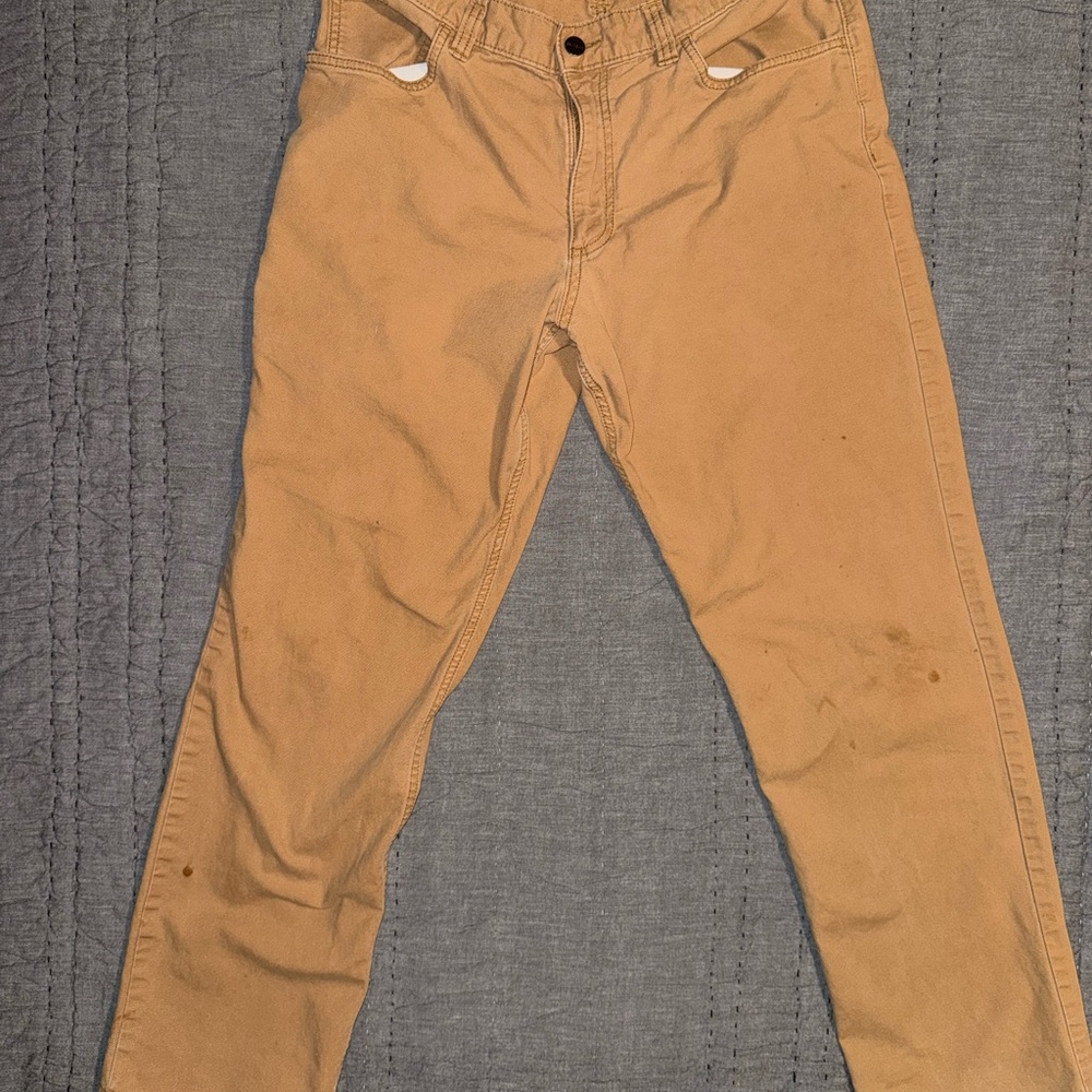 Tan Carhartt relaxed fit jeans 34x32